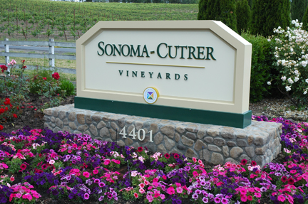 Sonoma Cutrer Winery Entrance Sign